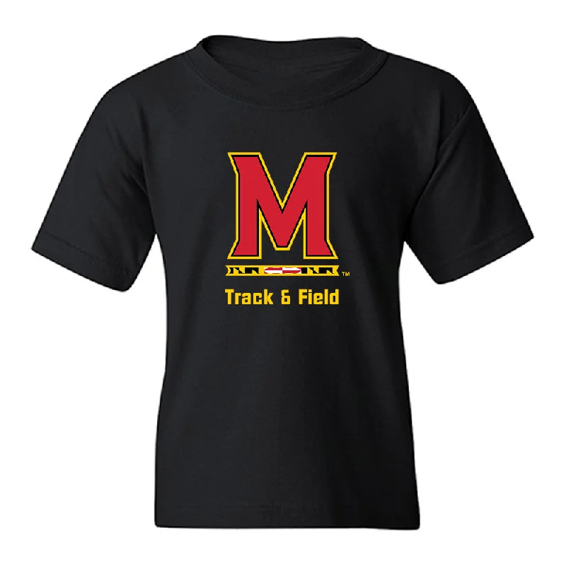 Maryland - NCAA Women's Track & Field : Victoria Teasley - Classic Shersey Youth T-Shirt-- Striped Floral Plaid