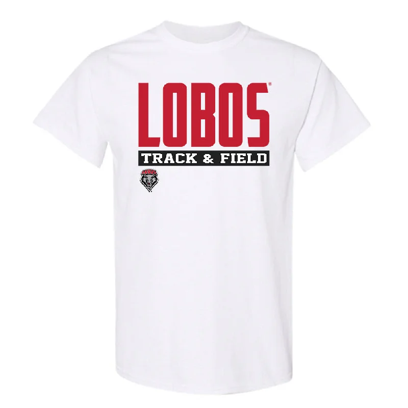 New Mexico - NCAA Women's Track & Field : Laylah Lawson - Classic Fashion Shersey T-Shirt-- Spandex Blend Rayon Blend Denim Blend