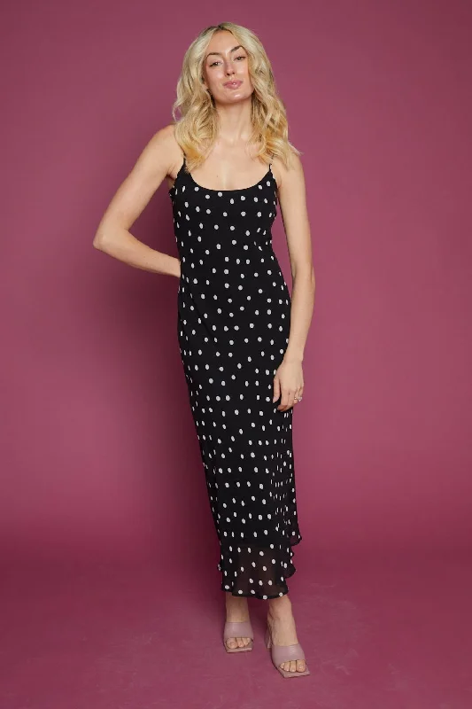 Isla Polka Dot Slip Dress Tunics Ceremony elegant