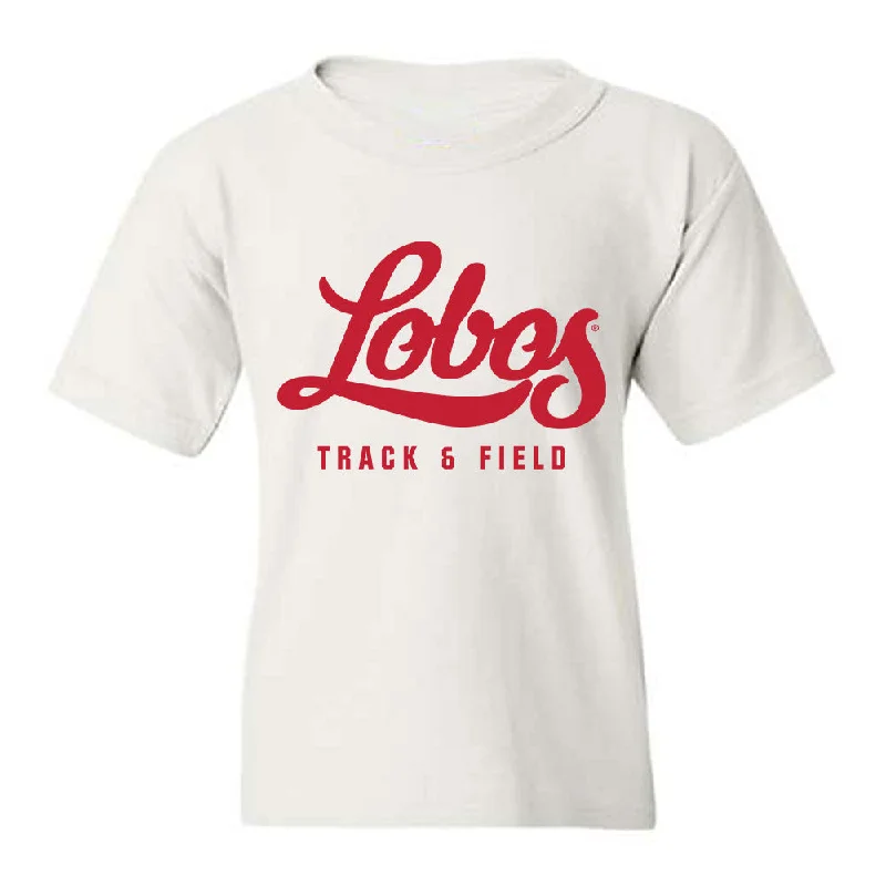 New Mexico - NCAA Women's Track & Field : Alyssa Gregory - Classic Shersey Youth T-Shirt-- Sequined Glittery Shiny