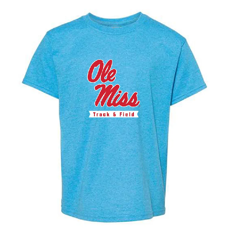 Ole Miss - NCAA Women's Track & Field : Akaomachukwu Odeluga - Youth T-Shirt-- Zippered Front Buttoned Front Snap Front