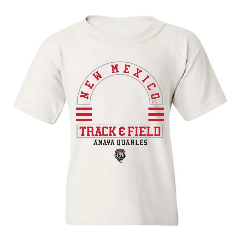 New Mexico - NCAA Women's Track & Field : Anaya Quarles - Classic Fashion Shersey Youth T-Shirt-- Fitted T-Shirt Seamless Stretchy
