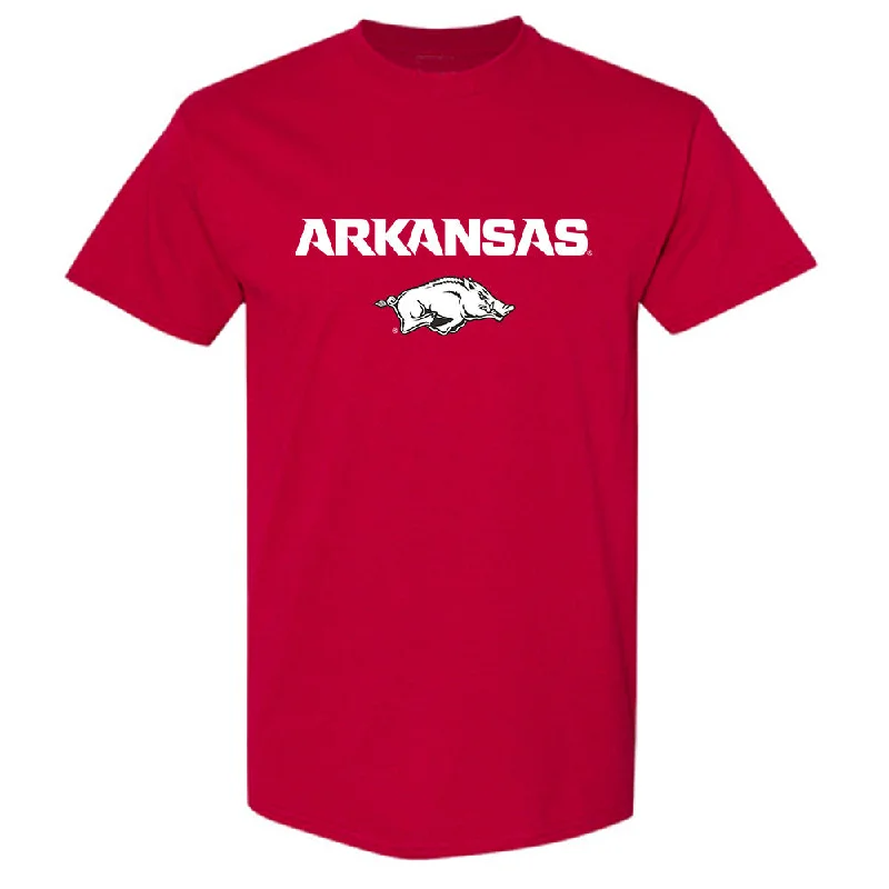 Arkansas - NCAA Women's Track & Field : Morgan Kirkland - Classic Shersey T-Shirt-- Denim Fabric Leather Fabric Suede Fabric