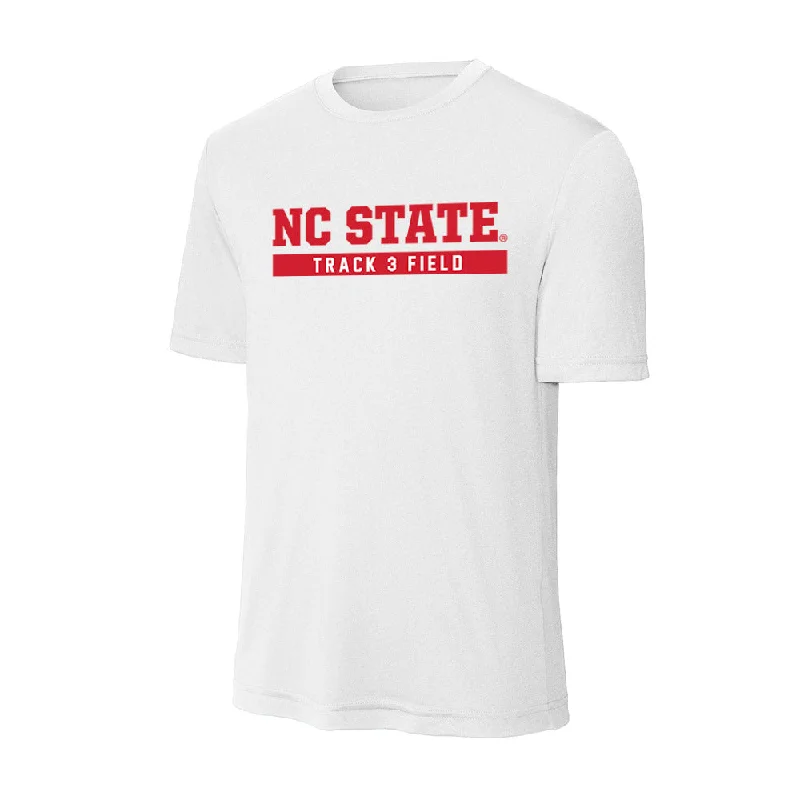 NC State - NCAA Women's Track & Field : Audrey Jenkins - Activewear T-Shirt-- Chenille Brocade Lace