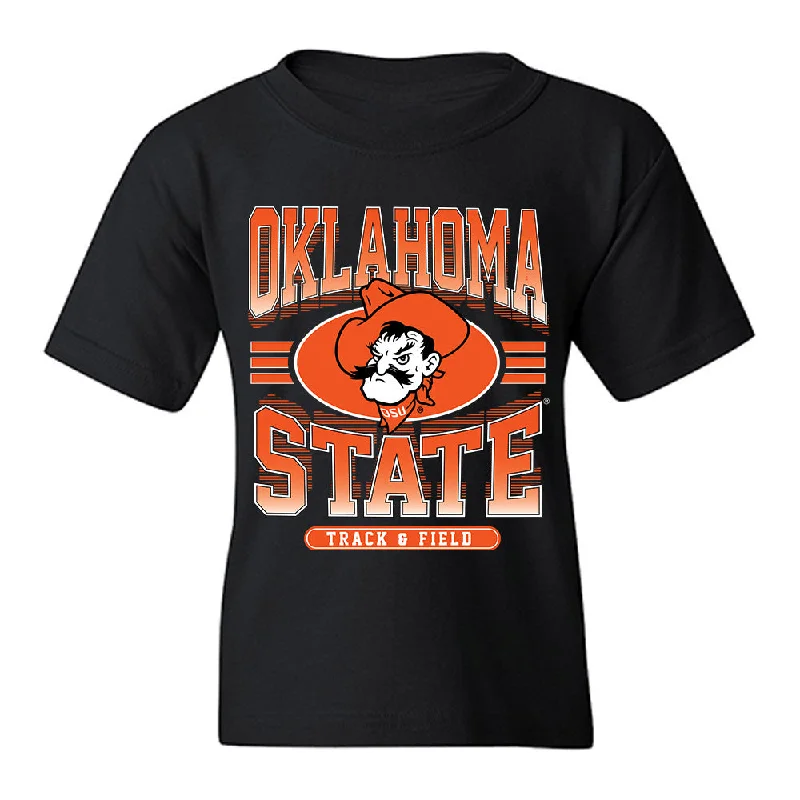 Oklahoma State - NCAA Women's Track & Field : Emma Robbins - Classic Shersey Youth T-Shirt-- Boxy Fit Fitted Loose