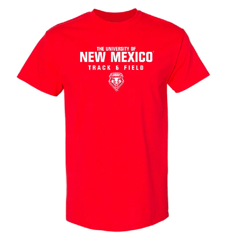 New Mexico - NCAA Women's Track & Field : Alyssa Gregory - Classic Shersey T-Shirt-- Chenille Brocade Lace
