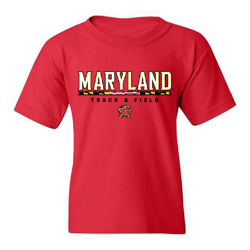Maryland - NCAA Women's Track & Field : Victoria Teasley - Classic Shersey Youth T-Shirt-- Jersey Fabric Tulle Fabric Batik Fabric