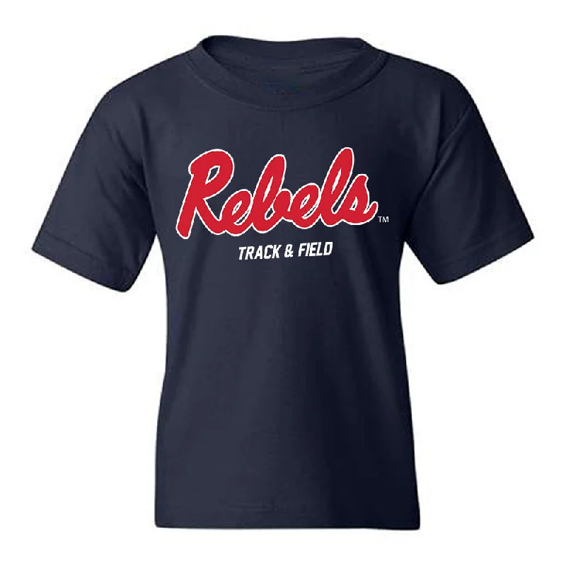 Ole Miss - NCAA Women's Track & Field : Akaomachukwu Odeluga - Replica Shersey Youth T-Shirt-- Asymmetrical Pockets Print