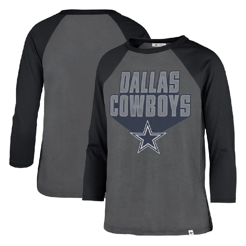 NFL Dallas Cowboys Women's '47 Jetset Ava Raglan T-Shirt-- Cotton Fabric Linen Fabric Terry Fabric