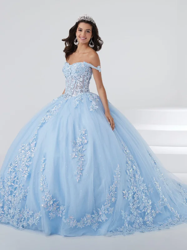 Off Shoulder Corset Quinceanera Dress by Fiesta Gowns 56461 Tunics Ceremony elegant
