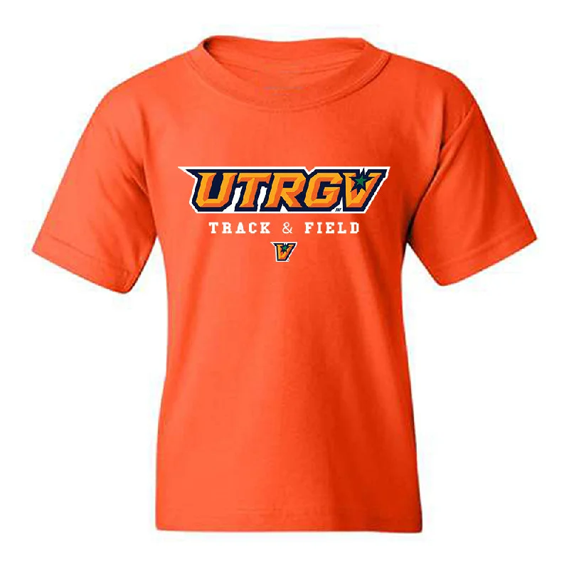 UTRGV - NCAA Women's Track & Field : Ashley Lingueno - Classic Shersey Youth T-Shirt-- Mesh Fabric Canvas Fabric Denim Fabric