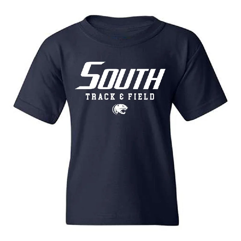 South Alabama - NCAA Women's Track & Field : Karleigh Mills - Classic Shersey Youth T-Shirt-- Striped Floral Plaid