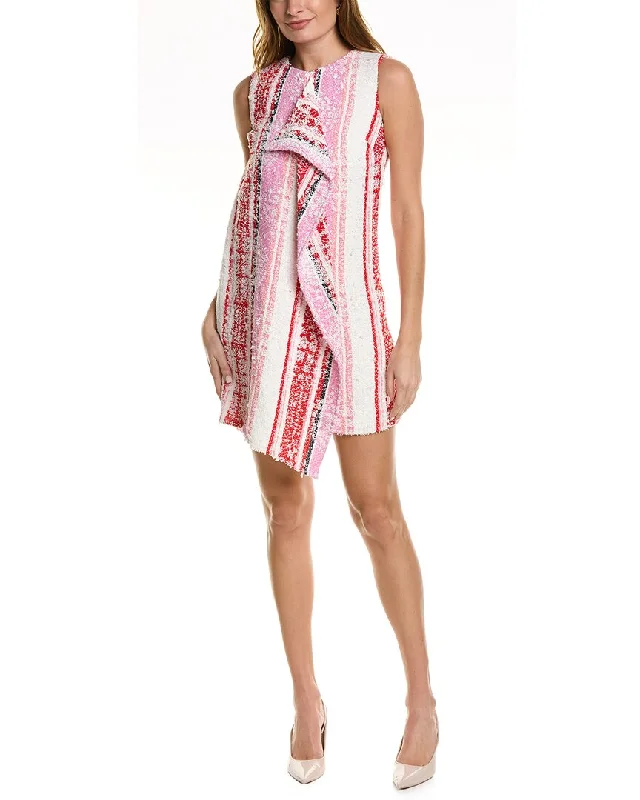 Oscar de la Renta Tweed Silk-Lined Sheath Dress Tunics Exclusive limited
