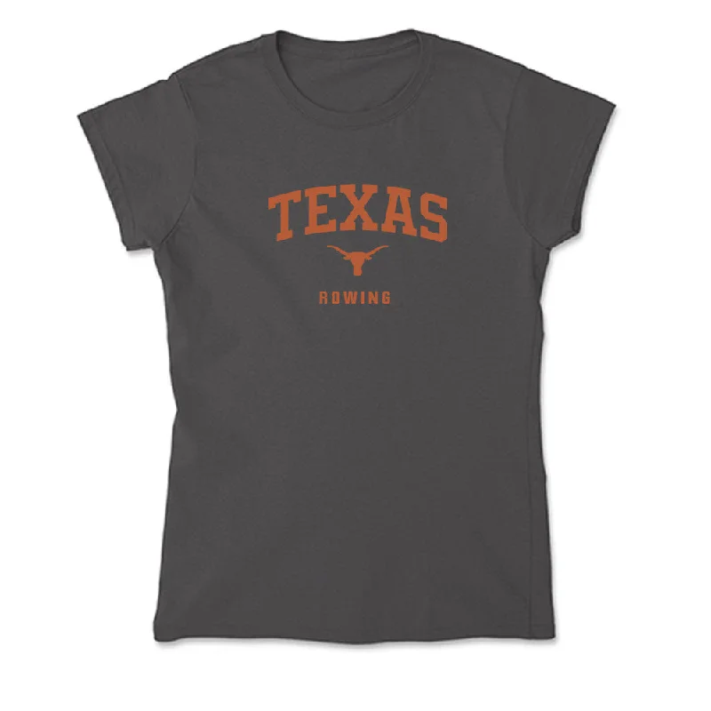 Texas - NCAA Women's Rowing : Grace Edgar - Soft Style Women’s T-Shirt-- Plaid T-Shirt Polka Dot Checkered