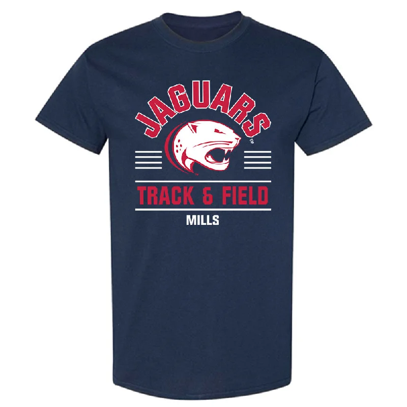 South Alabama - NCAA Women's Track & Field : Karleigh Mills - Classic Fashion Shersey T-Shirt-- Wool Fabric Cashmere Fabric Tweed Fabric