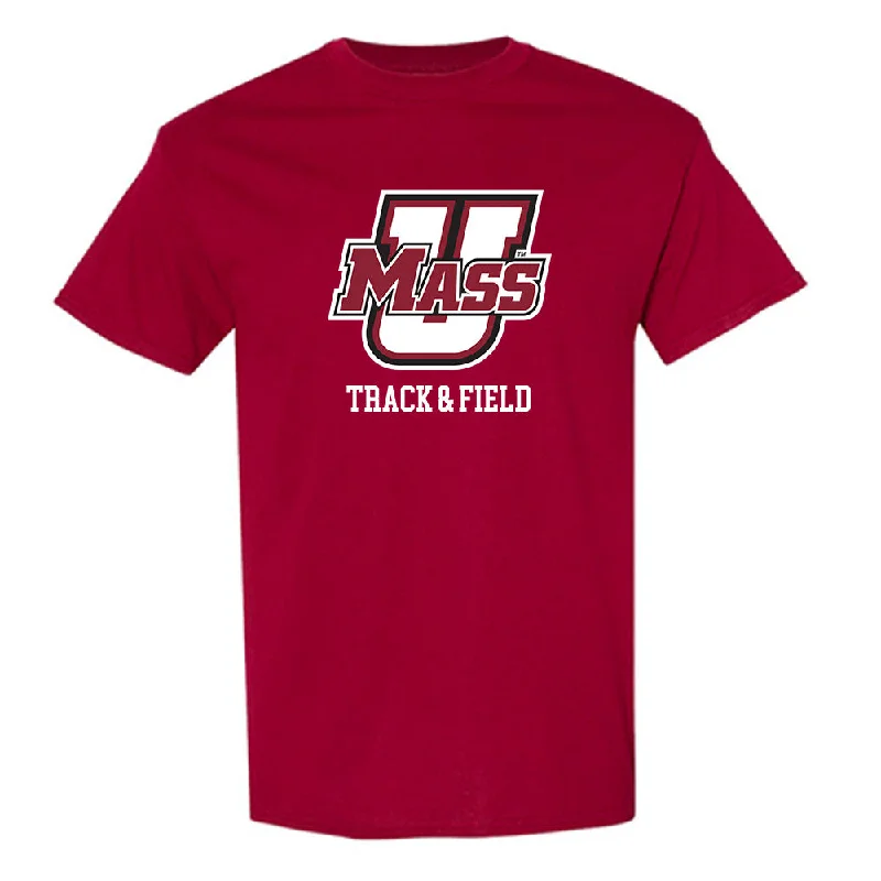 UMass - NCAA Women's Track & Field : Leila Metres - Classic Fashion Shersey T-Shirt-- Striped Floral Plaid