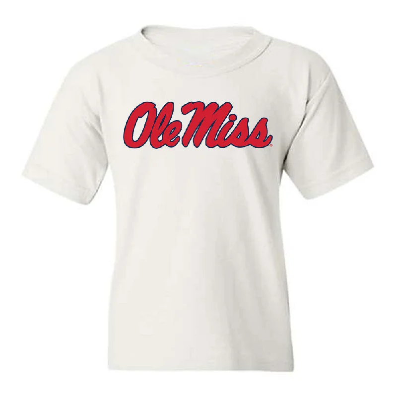 Ole Miss - NCAA Women's Track & Field : Akaomachukwu Odeluga - Fashion Shersey Youth T-Shirt-- Collared Crew Neck Turtle Neck