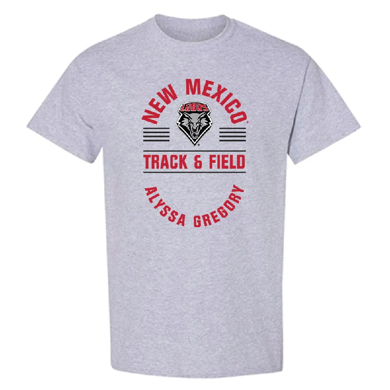 New Mexico - NCAA Women's Track & Field : Alyssa Gregory - Classic Fashion Shersey T-Shirt-- Boxy Fit Fitted Loose