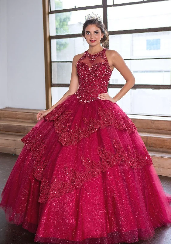 Lace Applique Quinceanera Dress by Calla KY75208 Tunics Practical durable