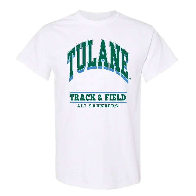 Tulane - NCAA Women's Track & Field : Ali Saunders - Classic Fashion Shersey T-Shirt-- Casual Formal Business