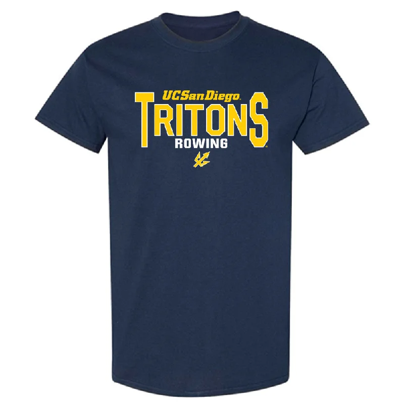 UCSD - NCAA Women's Rowing : Stefano Mantegari - T-Shirt-- Lace Blend Ribbed Blend Corduroy Blend