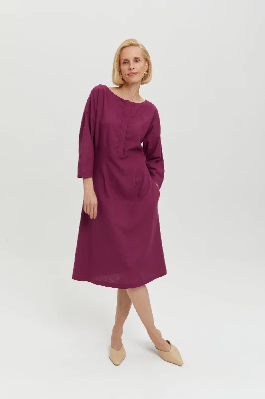 Lusin Dress Purple Tunics Evening elegant