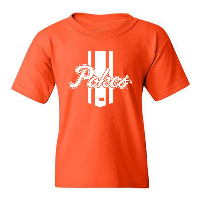 Oklahoma State - NCAA Women's Track & Field : Emma Robbins - Classic Shersey Youth T-Shirt-- Ribbed T-Shirt High Neck Heavyweight