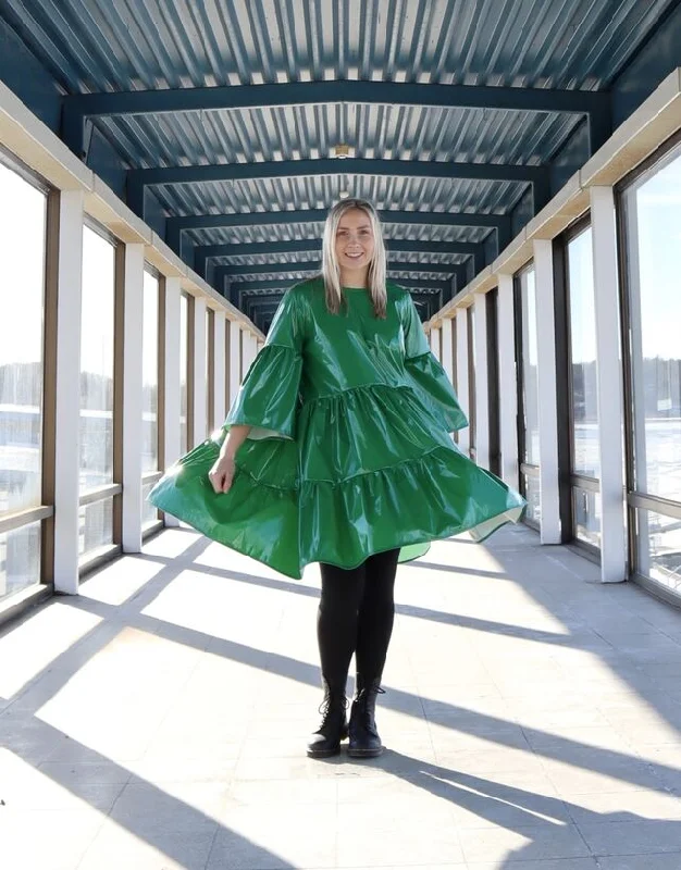 Lush Dress Green PVC Tunics Recommended stylist