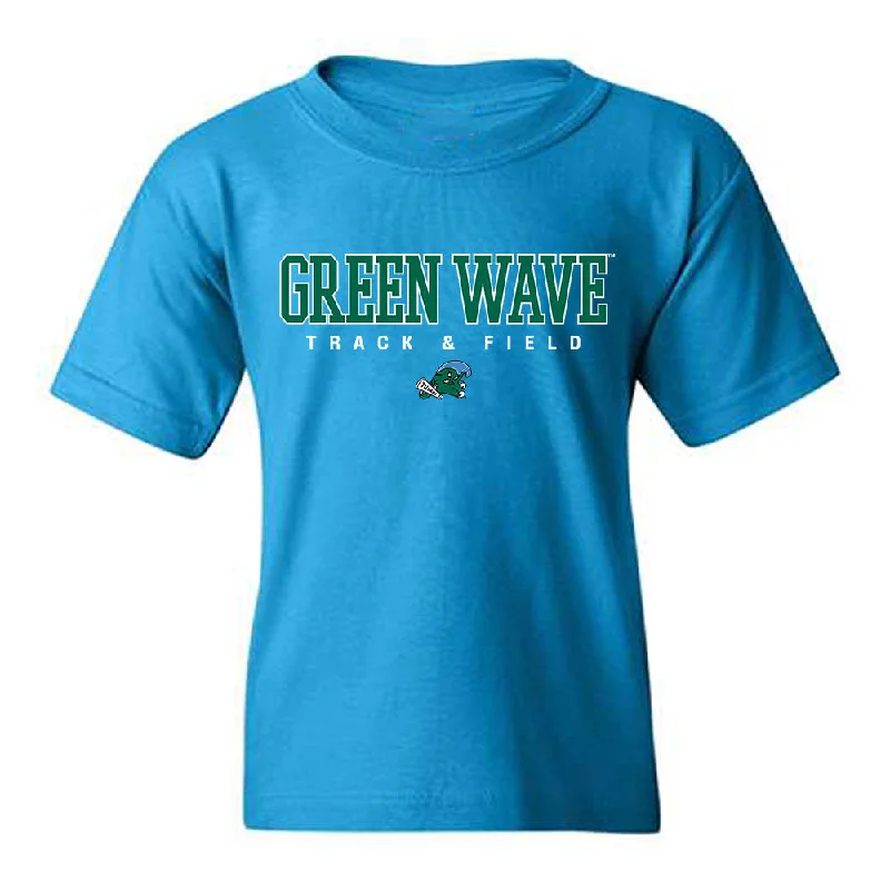 Tulane - NCAA Women's Track & Field : Ali Saunders - Youth T-Shirt-- Layered Multi-layer Single Layer