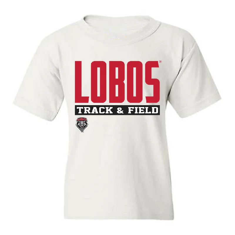 New Mexico - NCAA Women's Track & Field : Laylah Lawson - Classic Fashion Shersey Youth T-Shirt-- Front Pockets Side Pockets Patch Pockets
