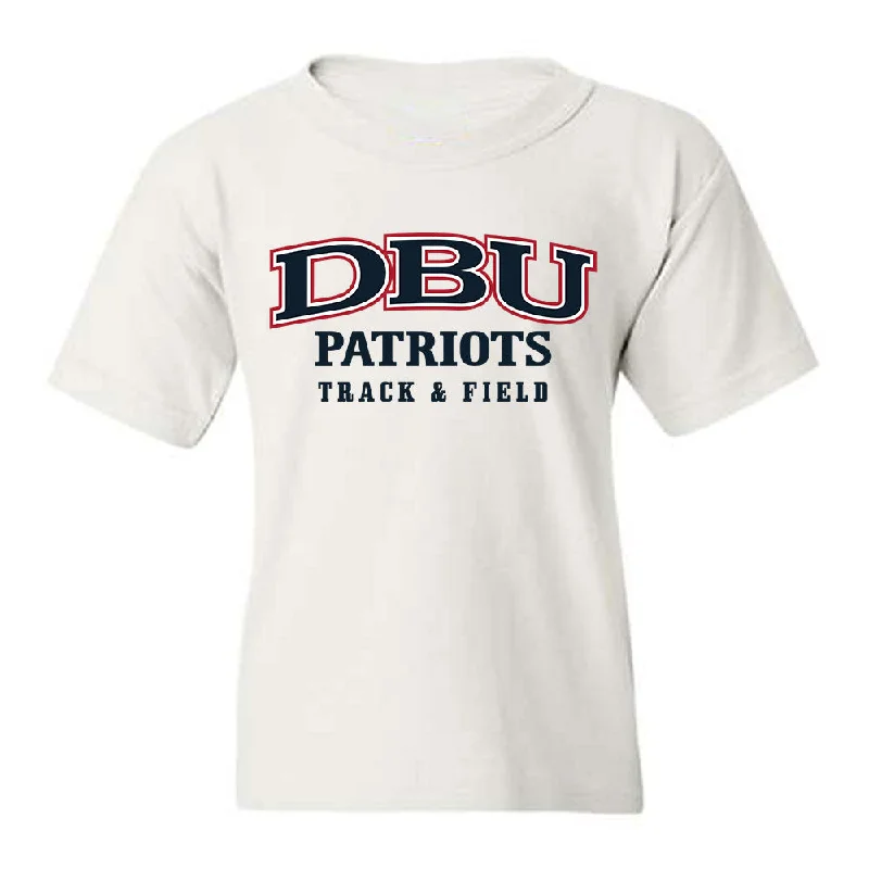 Dallas Baptist - NCAA Women's Track & Field : Cierra Wheeler - Youth T-Shirt-- Zippered Front Buttoned Front Snap Front