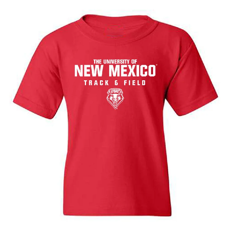 New Mexico - NCAA Women's Track & Field : Laylah Lawson - Classic Shersey Youth T-Shirt-- Hooded Caped Shawl Collar