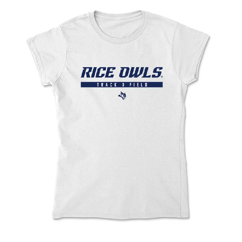 Rice - NCAA Women's Track & Field : Gabbie Love - Soft Style Women’s T-Shirt-- Modern Contemporary Chic