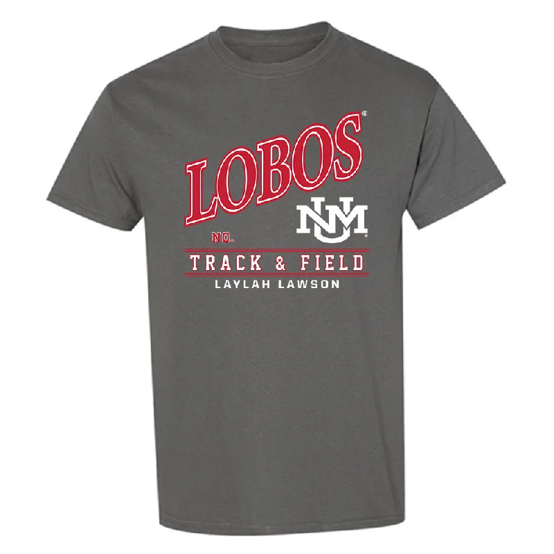 New Mexico - NCAA Women's Track & Field : Laylah Lawson - T-Shirt-- Machine Wash Dry Clean Hand Wash