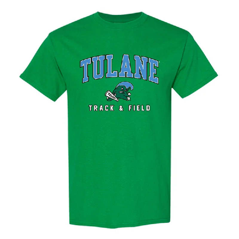 Tulane - NCAA Women's Track & Field : Ali Saunders - T-Shirt-- Boxy Fit Fitted Loose