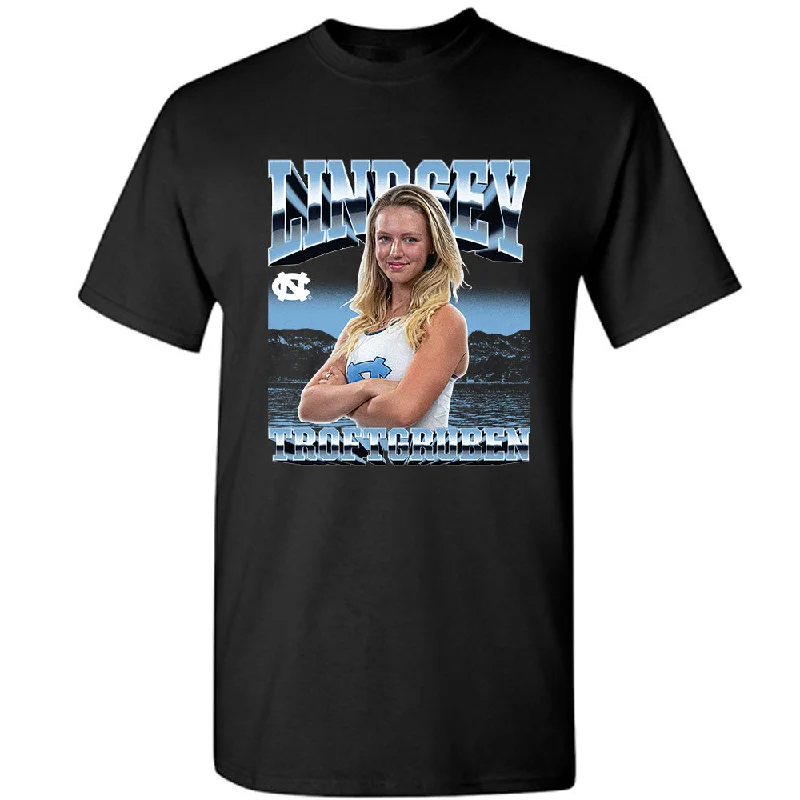 UNC - NCAA Women's Rowing : Lindsey Troftgruben - Player Collage T-Shirt-- Zippered Buttoned Snapped