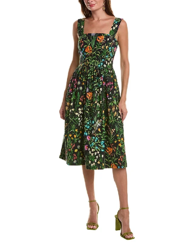 Oscar de la Renta A-Line Dress Boatneck Modish Everyday