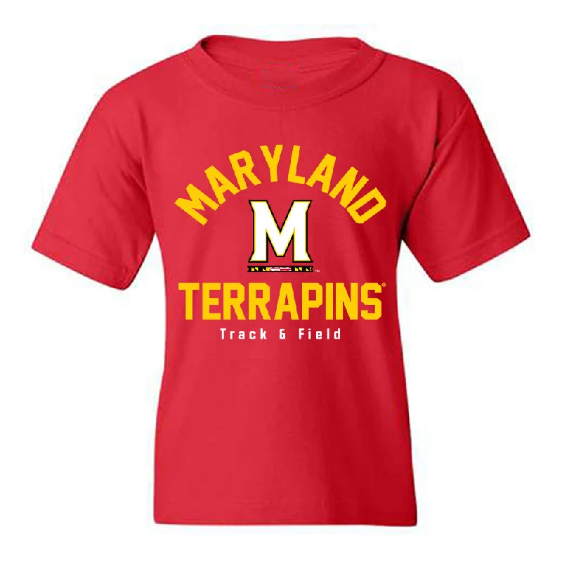Maryland - NCAA Women's Track & Field : Victoria Teasley - Classic Shersey Youth T-Shirt-- Embroidered Appliqued Beaded