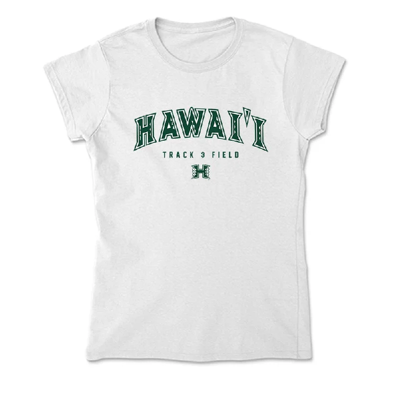 Hawaii - NCAA Women's Track & Field : Deiona-Marie Carter - Soft Style Women’s T-Shirt-- Fleece Fabric Down Fabric Feather Fabric