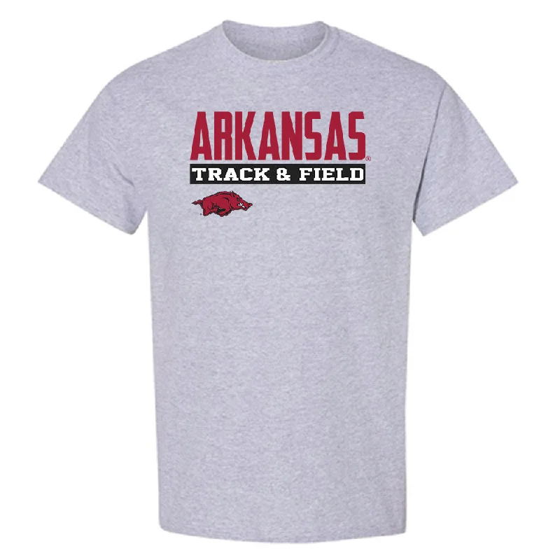 Arkansas - NCAA Women's Track & Field : Morgan Kirkland - Classic Fashion Shersey T-Shirt-- Welt Pockets Slit Pockets Flap Pockets