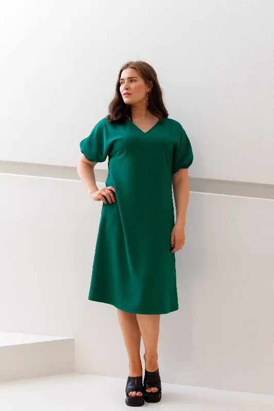 Livia Dress Green Tunics Practical easy-care