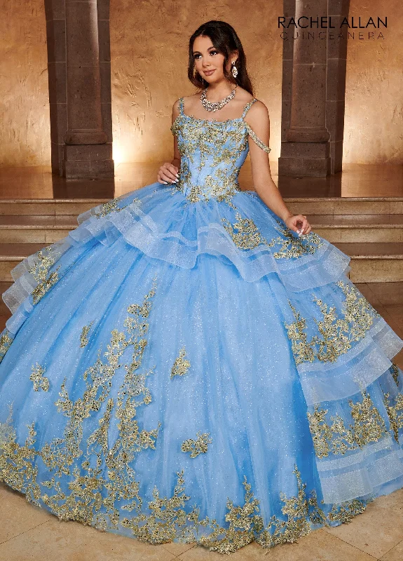 Sleeveless Layered Quinceanera Dress by Rachel Allan RQ2169 Tunics Canvas sturdy