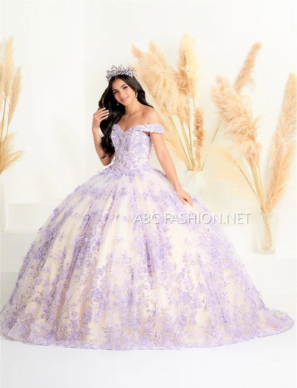 Floral Applique Quinceanera Dress by Fiesta Gowns 56445 Tunics Bestseller popular