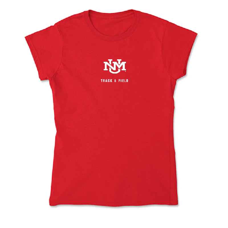 New Mexico - NCAA Women's Track & Field : Laylah Lawson - Soft Style Women’s T-Shirt-- Chenille Brocade Lace