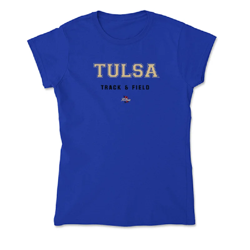 Tulsa - NCAA Women's Track & Field : Gabbie Washington - Soft Style Women’s T-Shirt-- Asymmetrical Pockets Print