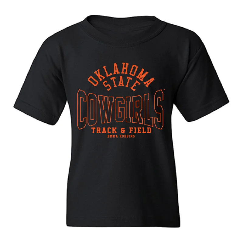 Oklahoma State - NCAA Women's Track & Field : Emma Robbins - Classic Fashion Shersey Youth T-Shirt-- Elegant Classic Vintage