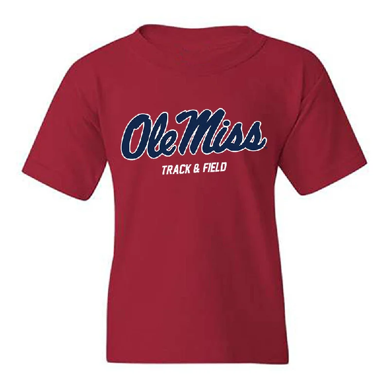 Ole Miss - NCAA Women's Track & Field : Akaomachukwu Odeluga - Replica Shersey Youth T-Shirt -- Basic T-Shirt Crew Neck Short Sleeve
