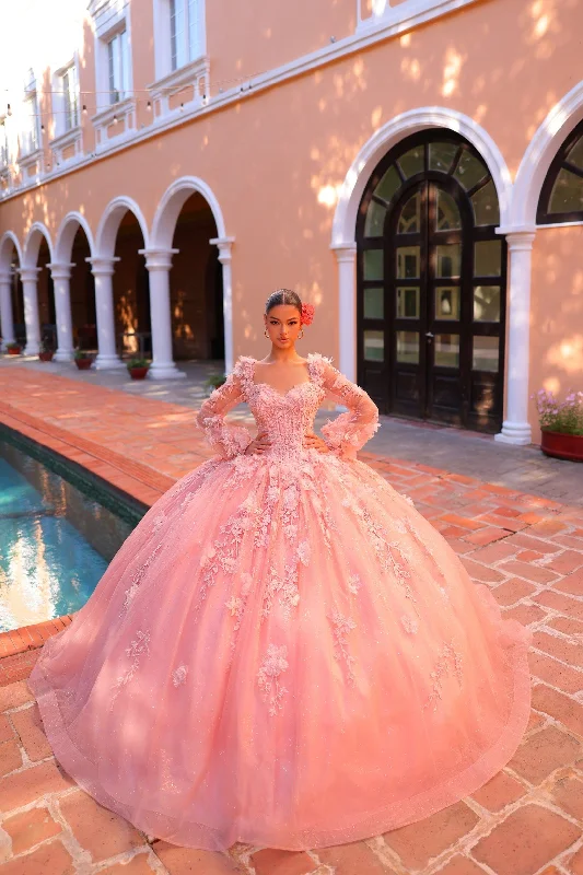 3D Floral Bell Sleeve Quinceanera Dress by Amarra 54290 Tunics Sophisticated sleek