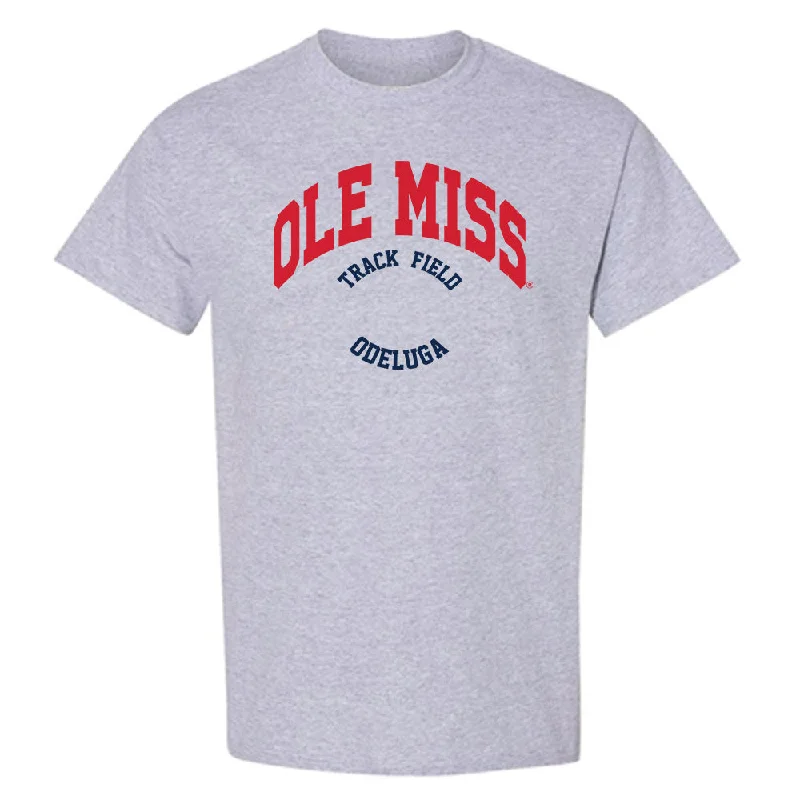 Ole Miss - NCAA Women's Track & Field : Akaomachukwu Odeluga - Classic Fashion Shersey T-Shirt-- Elegant Classic Vintage