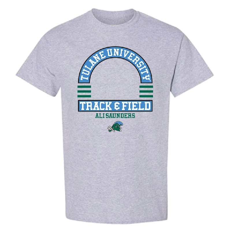 Tulane - NCAA Women's Track & Field : Ali Saunders - Classic Fashion Shersey T-Shirt-- Cozy Warm Stylish